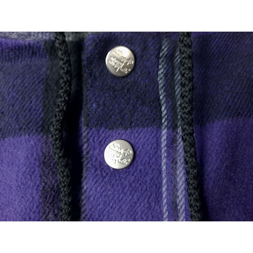 Vtg 90s Grunge Surf Style Myrtle Beach Golf Plaid Hoodie Made In USA Mens XL EUC - Picture 7 of 10